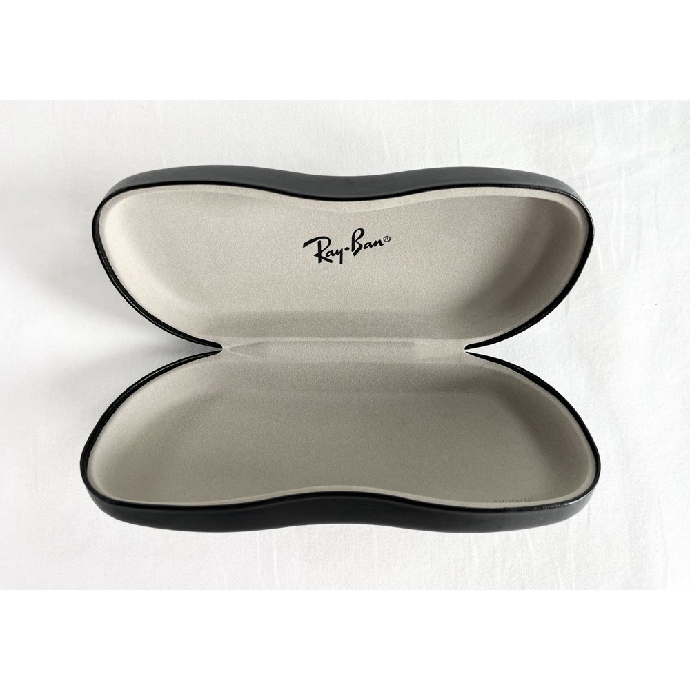 Authentic Ray Ban Black Hard Clam Shell Eyeglass Case Sunglasses Reading Glasses